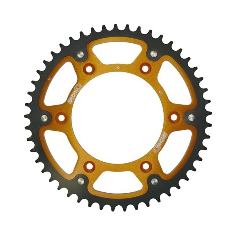 Stealth Rear Sprocket 49T Gold - Honda CRF CR XR - Click Image to Close