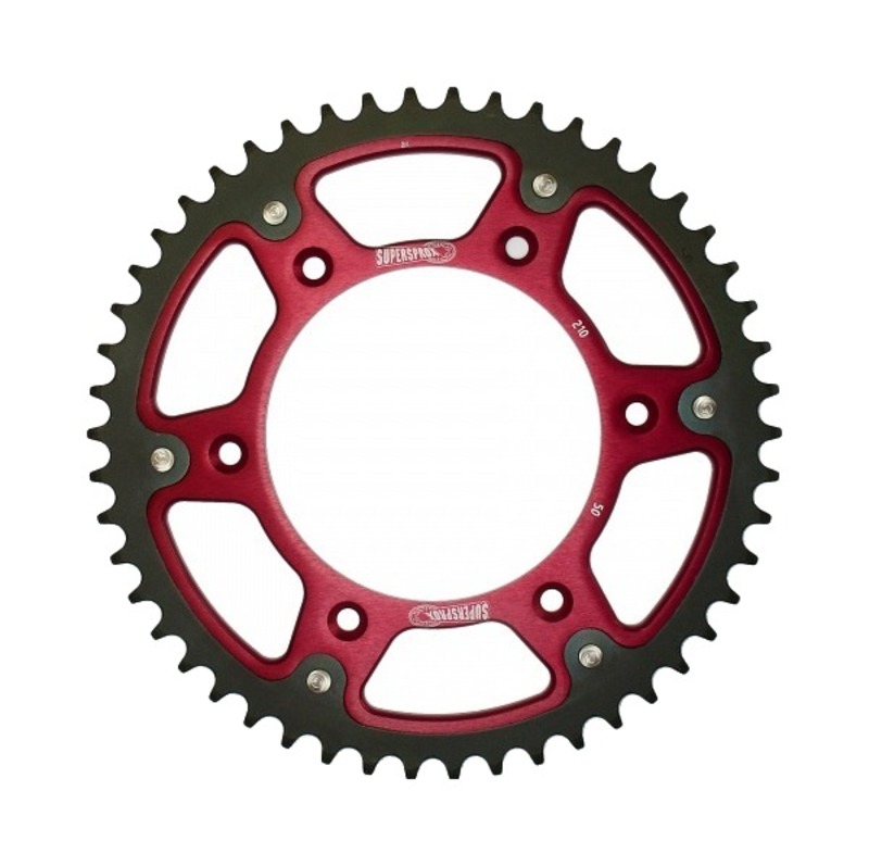 Stealth Rear Sprocket 50T Red - Honda CR CRF XR - Click Image to Close