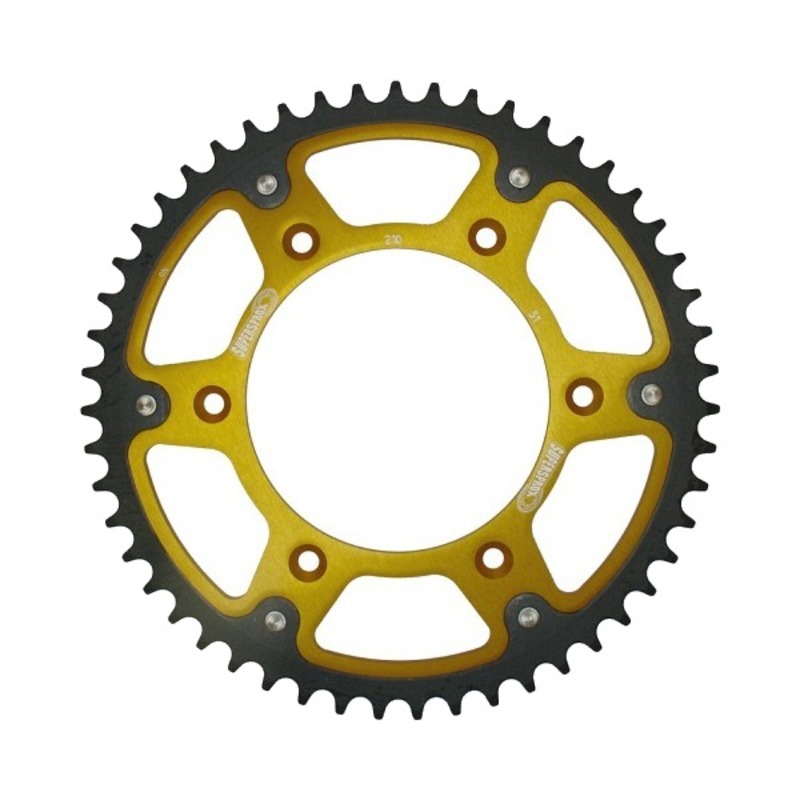 Stealth Rear Sprocket 51T Gold - Honda CR CRF XR - Click Image to Close