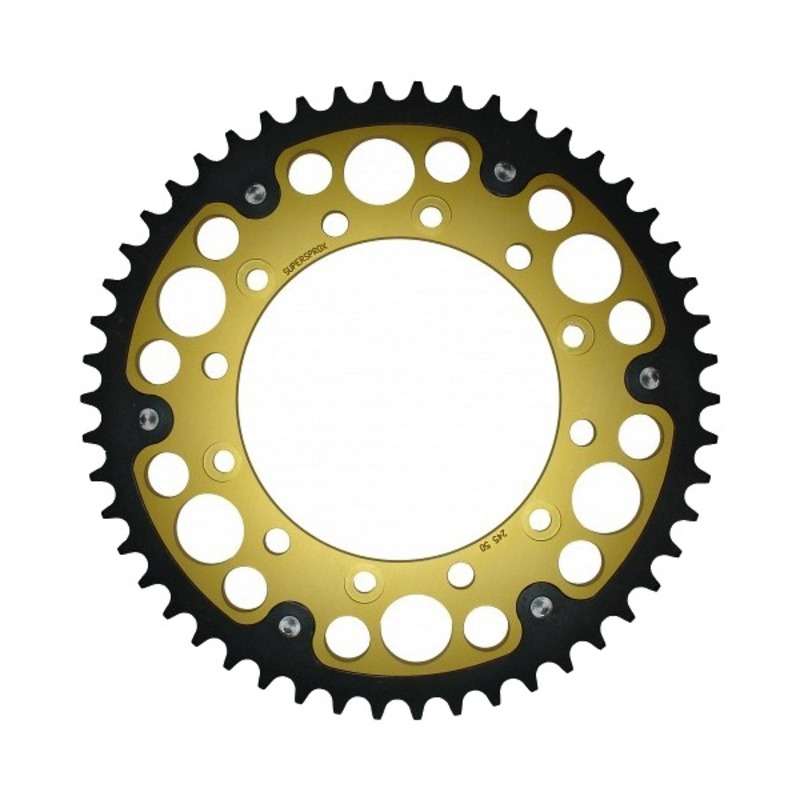 Stealth Rear Sprocket 50T Gold - Yamaha YZ WR TTR - Click Image to Close