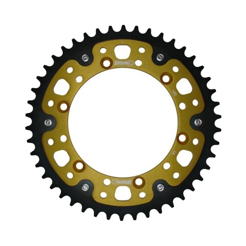 Stealth Rear Sprocket 46T Gold - Kawasaki KX KDX KLX - Click Image to Close