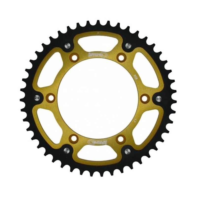 Stealth Rear Sprocket 47T Gold - Suzuki RM RMZ DR - Click Image to Close