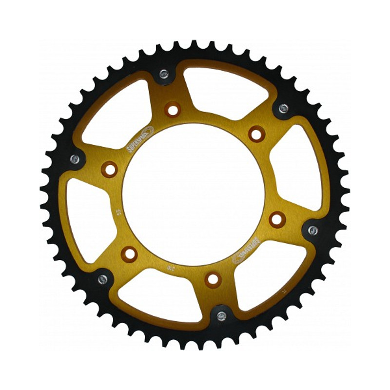 Stealth Rear Sprocket 53T Gold - Honda CR CRF XR - Click Image to Close