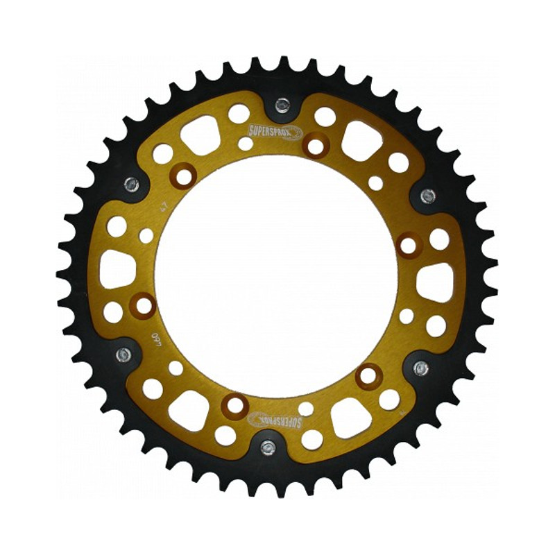 Stealth Rear Sprocket 47T Gold - Kawasaki KX KDX KLX - Click Image to Close