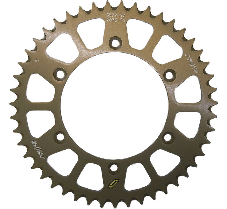 Works Triplestar Aluminum Rear Sprocket 48T - For DRZ400 E/S/SM, KLX400, RM 125/250, RMZ250/450 - Click Image to Close