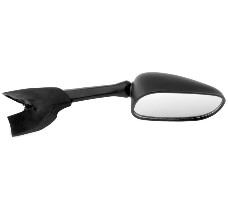 Black Right Replacement Mirror - For 04-06 Yamaha FZ6 - Click Image to Close