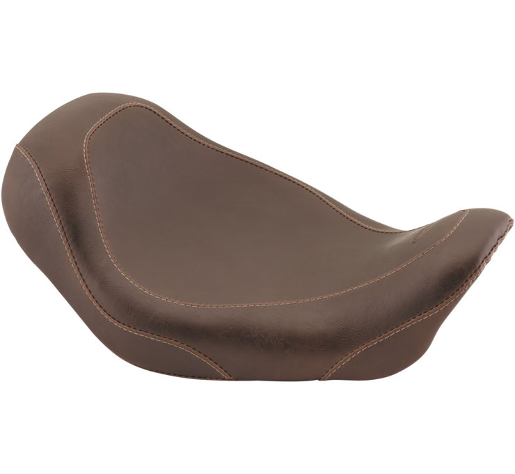 Tripper Smooth Solo Seat Brown Low - For 06-17 Harley Dyna - Click Image to Close