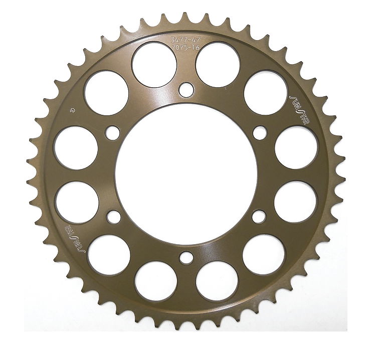 Works Triplestar Aluminum Rear Sprocket 48T - For 98-13 Suzuki Yamaha - Click Image to Close