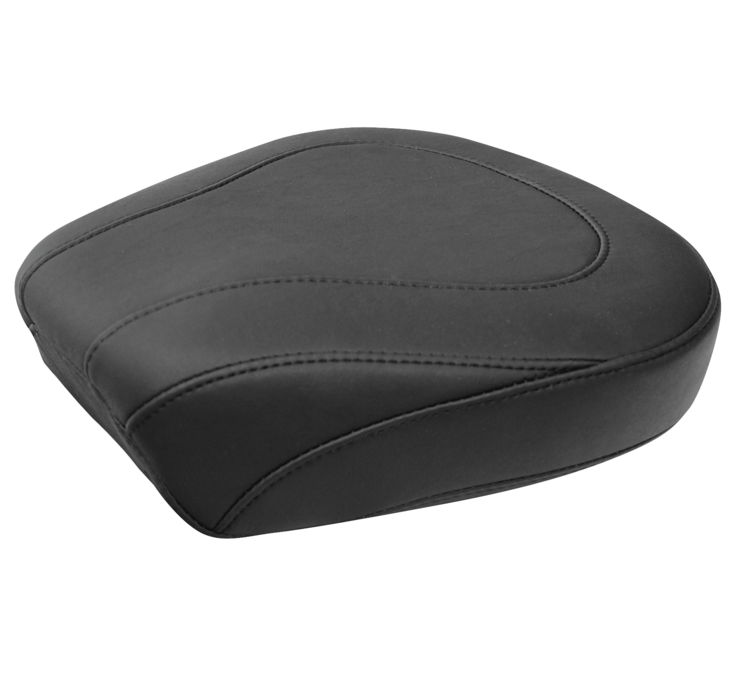 Tripper Smooth Synthetic Leather Wide Pillion Pad - For 06-20 Harley FLH FLT - Click Image to Close