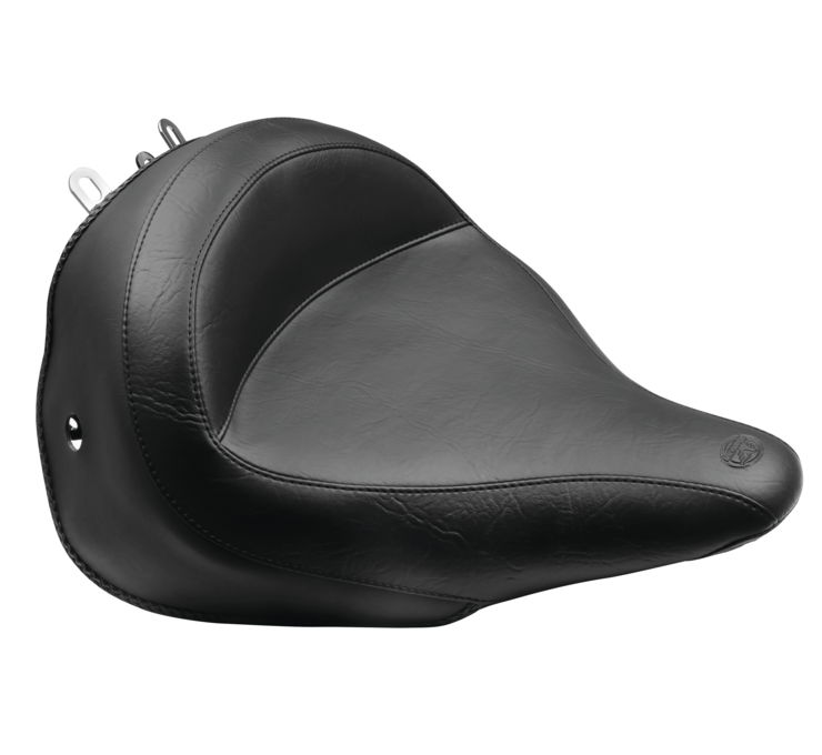 Plain Vinyl Solo Seat - For 05-17 Harley FLSTN - Click Image to Close