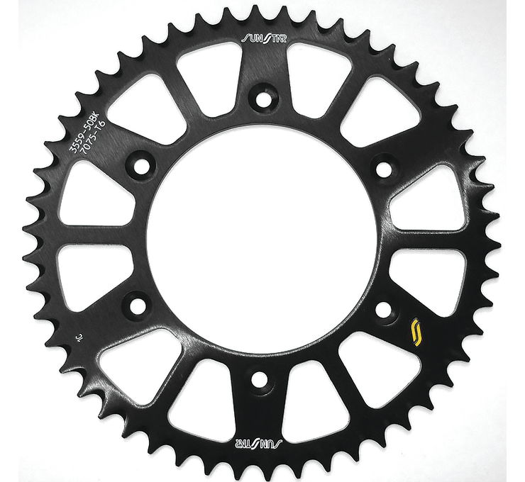 Works Triplestar Aluminum Rear Sprocket 52T - Black - Click Image to Close