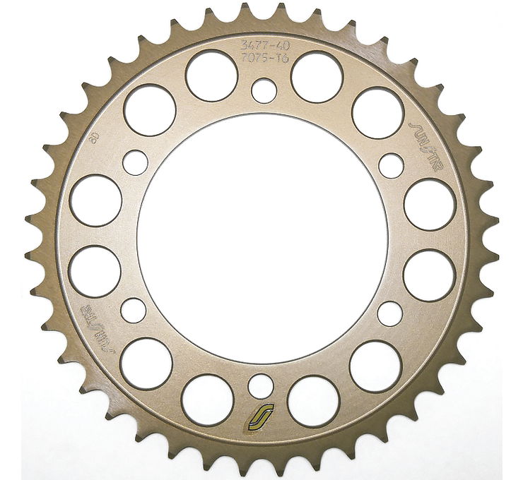 Works Triplestar Aluminum Rear Sprocket 40T - For 98-13 Suzuki Yamaha - Click Image to Close