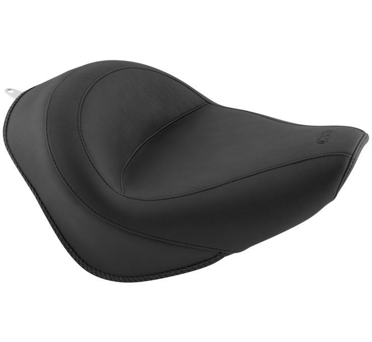 Plain Vinyl Solo Seat - For 06-17 Harley Softail - Click Image to Close