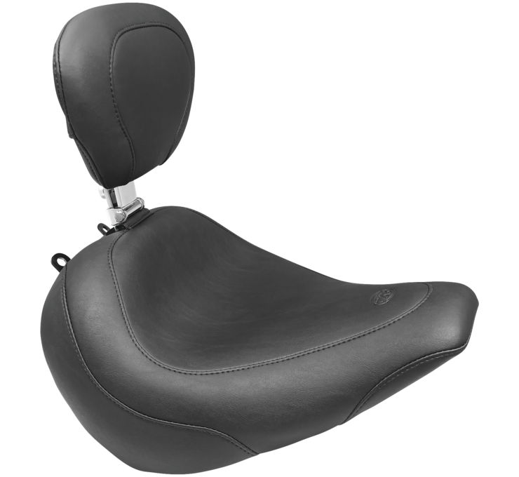 Tripper Smooth Wide Solo Seat w/Backrest - For 18-19 HD FXBR Breakout - Click Image to Close