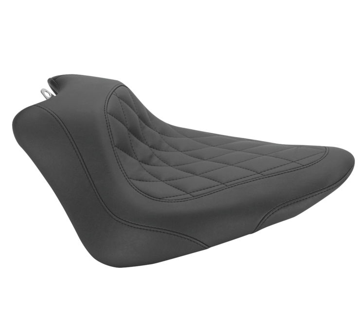 Tripper Diamond Synthetic Leather Solo Seat - For 12-17 Harley FLS 11-13 FXS - Click Image to Close