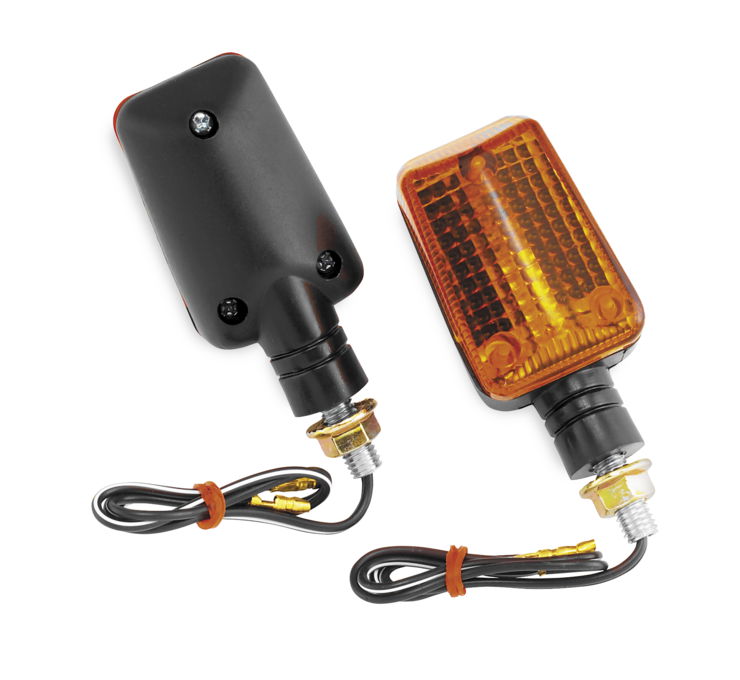 Mini Stalk Mini Marker Light Kit - Amber Lens Clear Bulb Black Shell - Click Image to Close