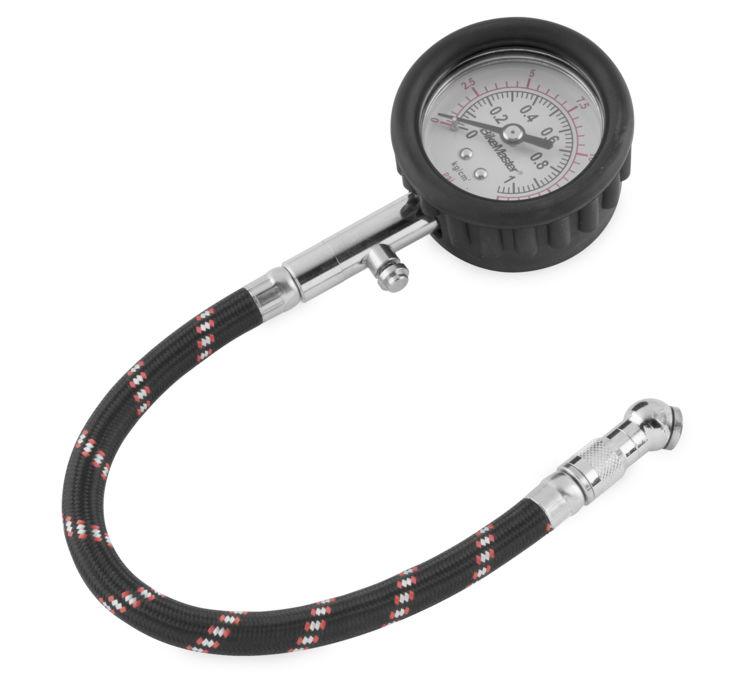 Dial Gauge with Hose - 0-15 PSI in 1/4 lb. Increments - Click Image to Close