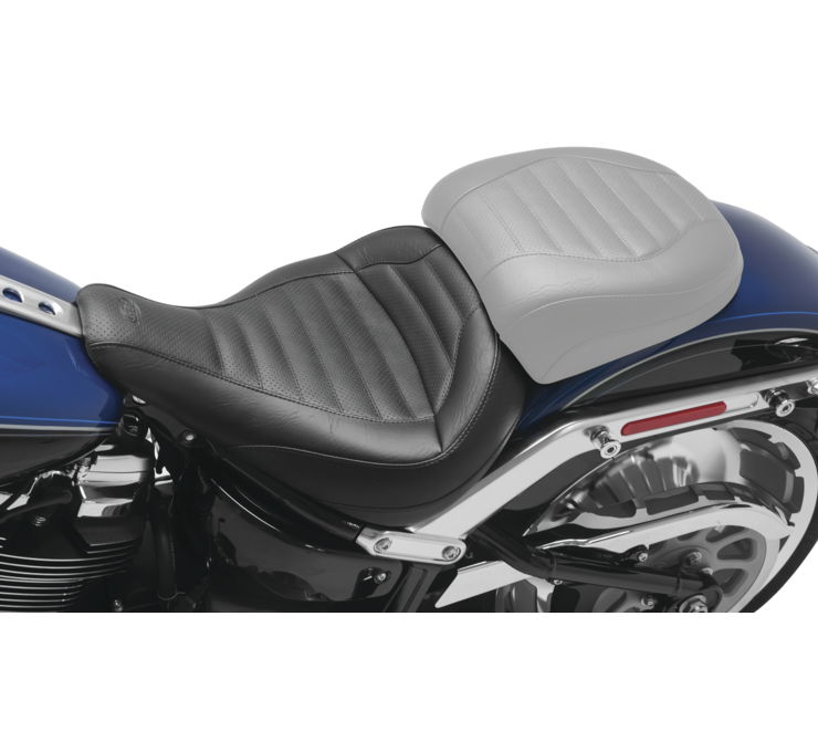 Tuck and Roll Vinyl Solo Seat - For 18-21 Harley FLFB Fat Boy - Click Image to Close