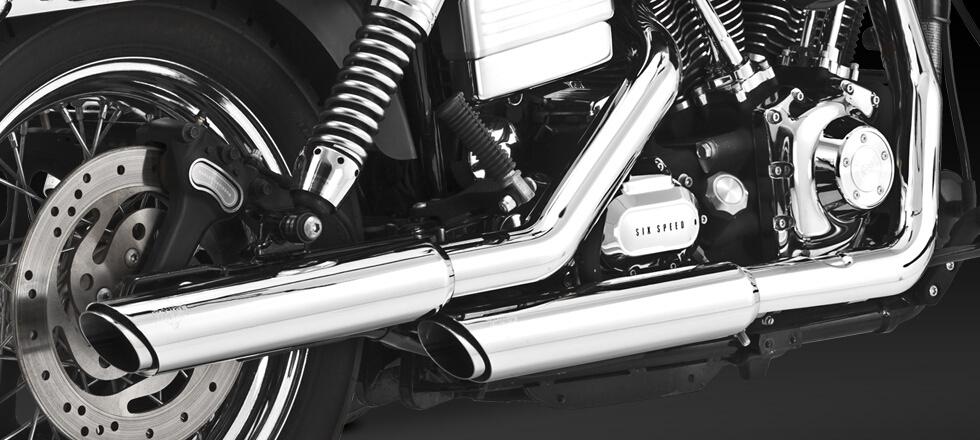 Twin Slash 3" Slip On Exhaust Mufflers - For 91-17 Harley FXD - Click Image to Close