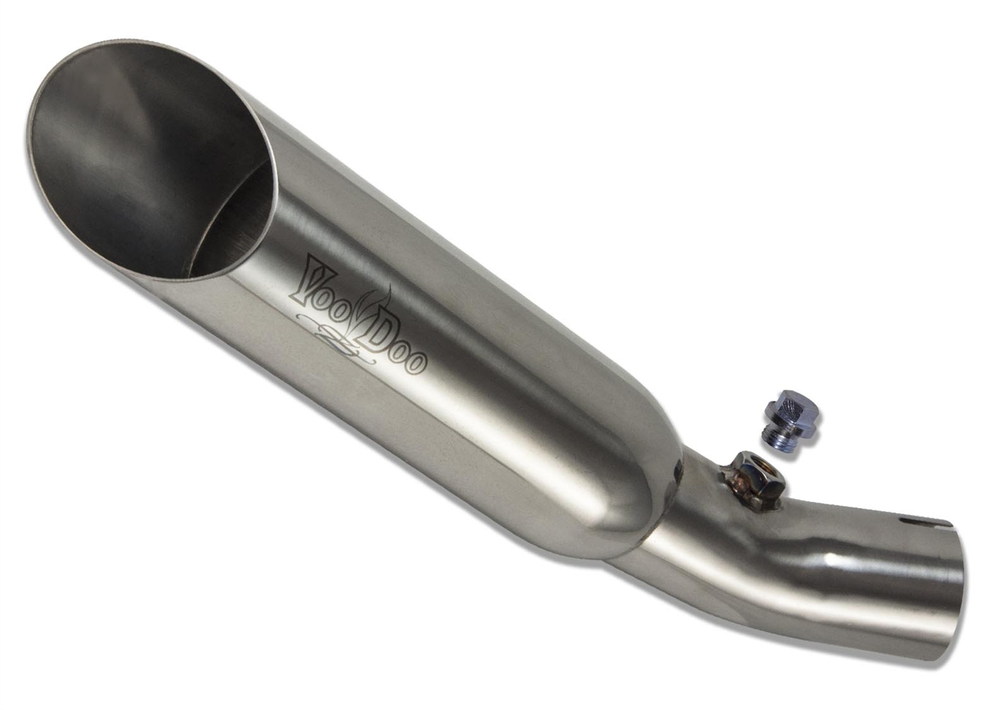 Polished Shorty Slip On Exhaust - For 01-06 Honda CBR600F4i - Click Image to Close