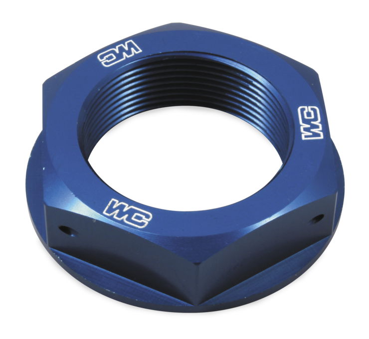 Blue Steering Stem Nut - Honda CR/CRF - Click Image to Close