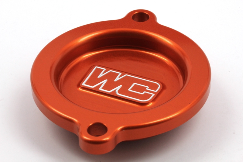 Orange Oil Filter Cover - Replaces 77238003100 For KTM & Husqvarna - Click Image to Close