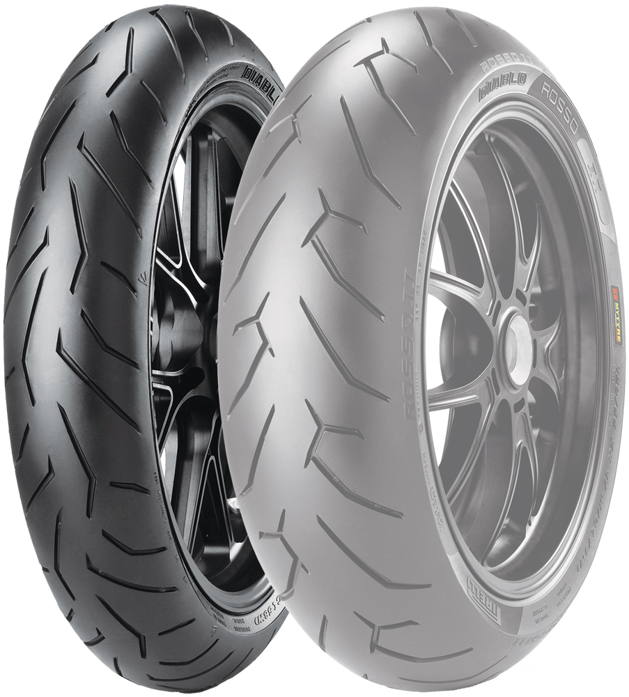 Diablo Rosso 2 Front Motorcycle Tire 120/70ZR-17 Radial - Click Image to Close