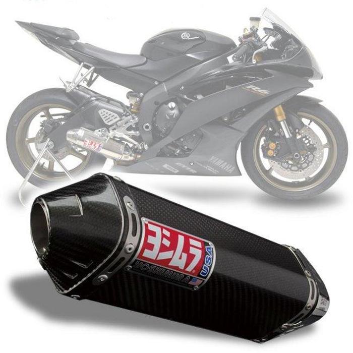 Street TRC Carbon Fiber Slip On Exhaust - For 06-18 Yamaha R6 - Click Image to Close