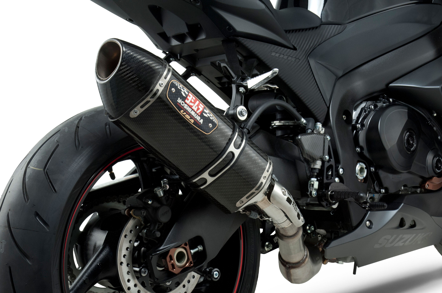 Street R77 Carbon Fiber Slip On Exhaust - For 12-16 Suzuki GSXR1000 - Click Image to Close