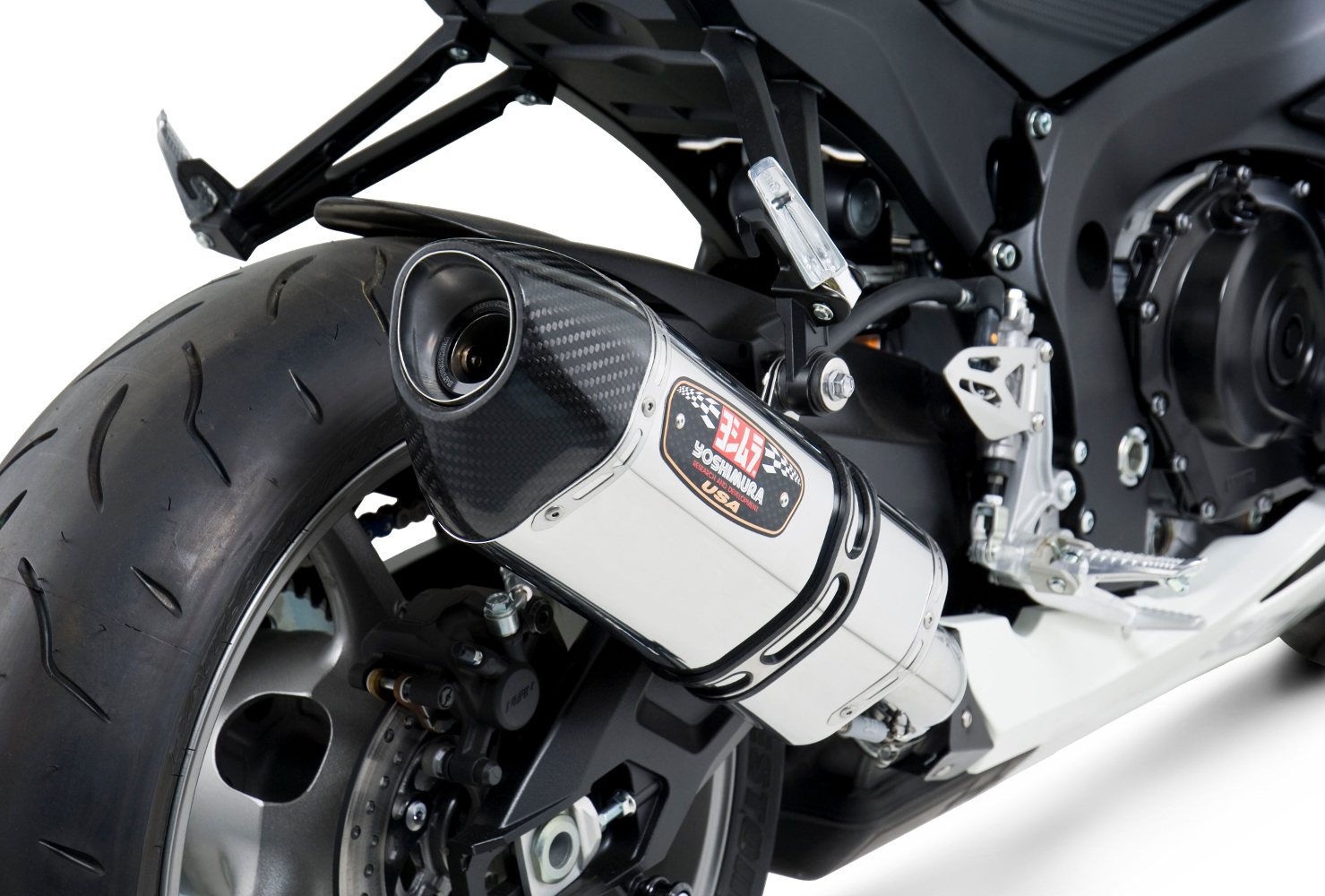 Street R77 Stainless Slip On Exhaust - For 11-24 Suzuki GSXR600/750 - Click Image to Close