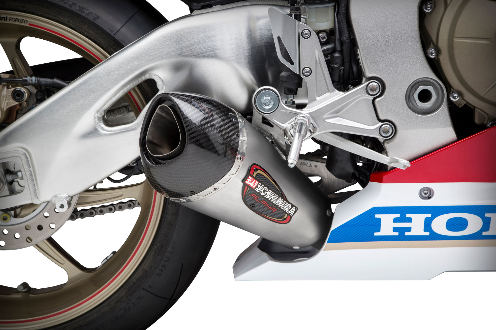 Alpha T Stainless Steel Works Finish Slip On Exhaust - For 17-22 Honda CBR1000RR - Click Image to Close