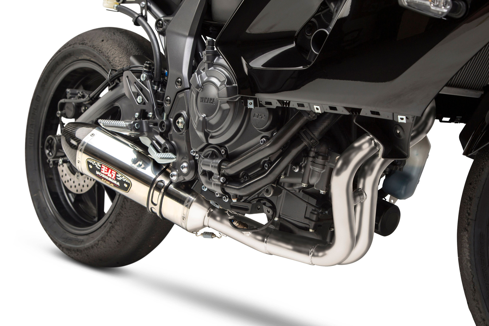 Race R77 Works Stainless Steel Full Exhaust - For 15-21 Yamaha FZ-07 MT-07 XSR700 - Click Image to Close