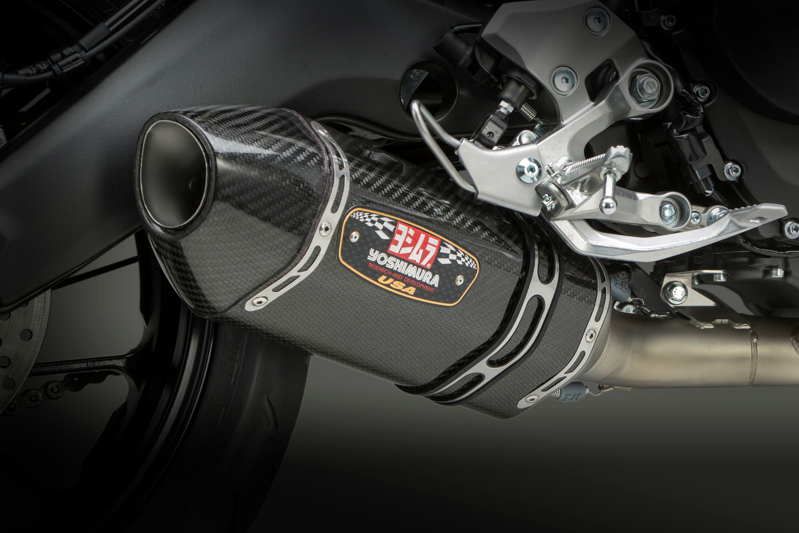Race R77 Works Carbon Fiber Stainless Steel Full Exhaust - For Yamaha FZ09 MT09 XSR900 - Click Image to Close