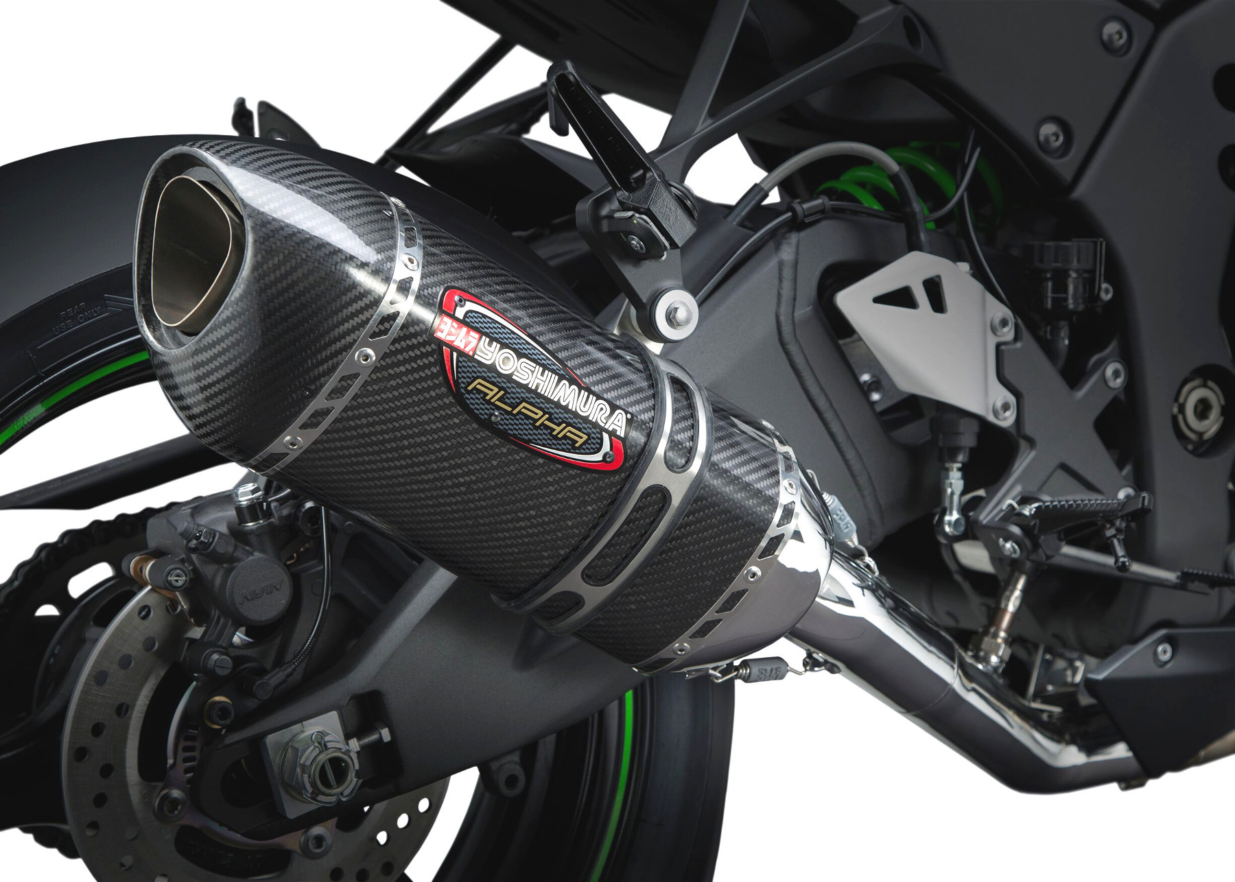 Race Alpha Carbon Fiber 3/4 Exhaust - For 16-20 Kawasaki ZX10R - Click Image to Close