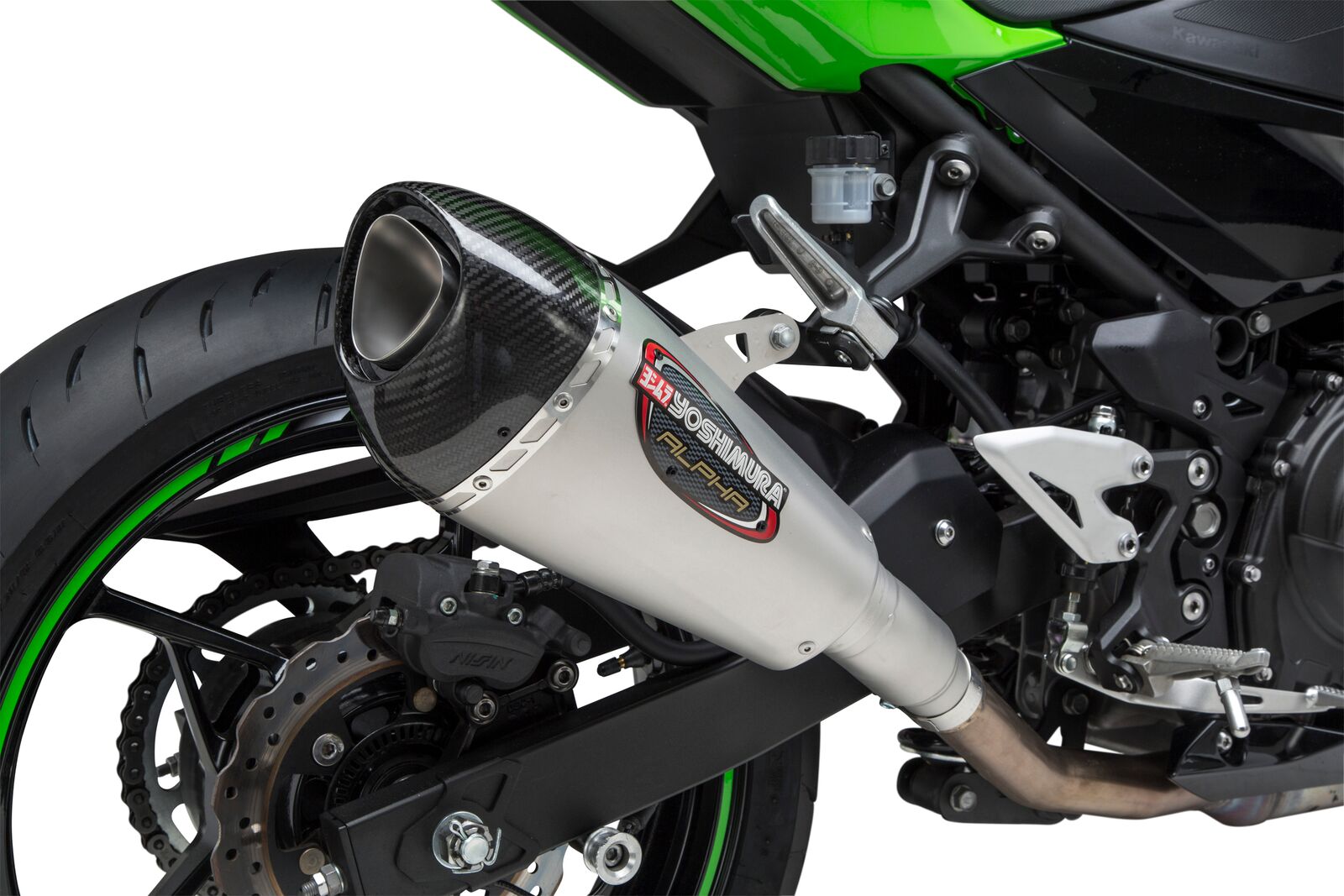 Signature R77 Carbon Fiber Slip On Exhaust - Kawasaki Ninja 400 & Z400 - Click Image to Close