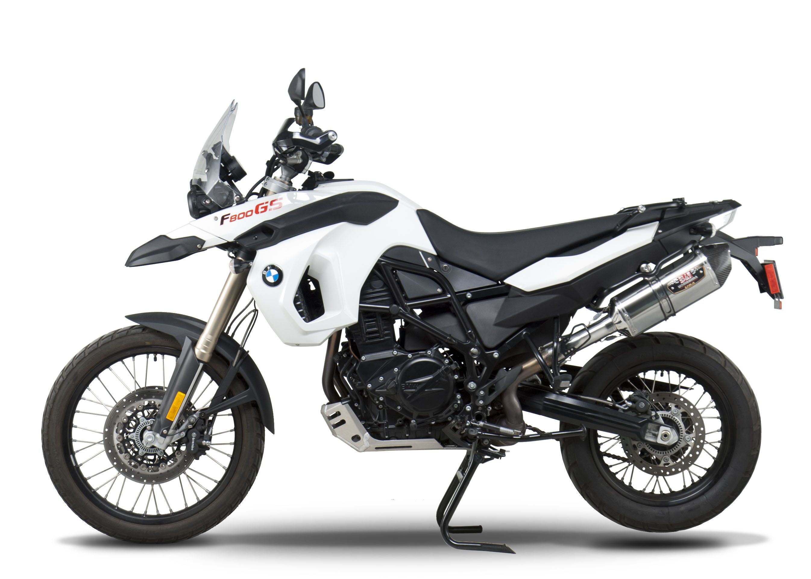 Street R77 Stainless Steel Slip On Exhaust - For 11-16 BMW F800GS F700GS - Click Image to Close