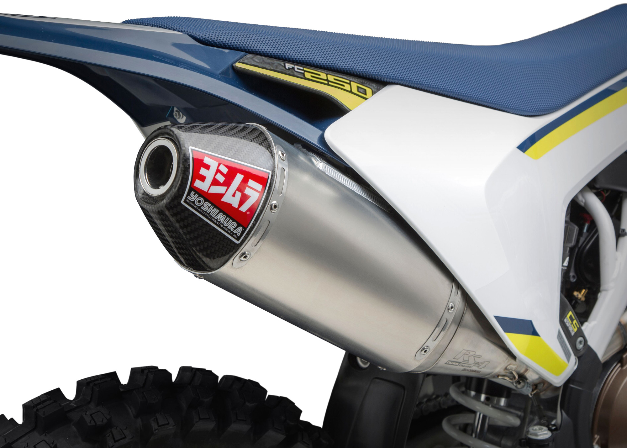 Signature RS4 Aluminum Slip On Exhaust - For KTM/Husqvarna 250/350 4T - Click Image to Close