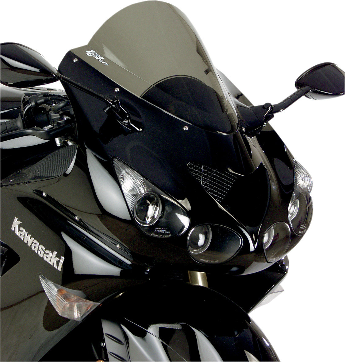 Light Smoke Double Bubble Windscreen - For 06-20 ZX14 - Click Image to Close