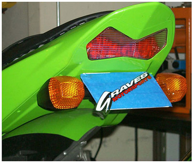 Kawasaki ZX-636 + ZX-6RR Fender Eliminator Kit 2003-2004 - Click Image to Close