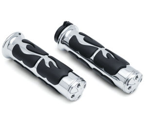 ISO Flame Grips Metric Chrome