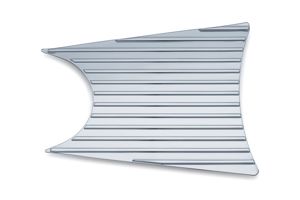 Kuryakyn Finned Mid Primary Accent Cover Chrome