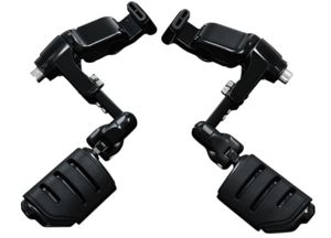 Ergo III Adjustable Mount With Trident Dually ISO Pegs Gloss Black