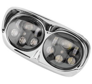 Letric Lighting Led Hdlght Dual 5.75in Blk/Chr