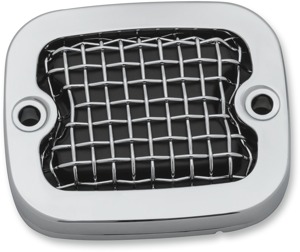 Kuryakyn Mesh Master Cylinder Cover Brk Chrome