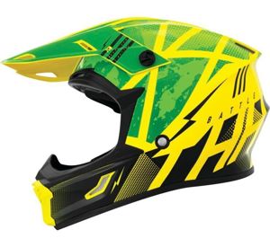 THH Helmets T710X Battle Grn/Blk Ylg