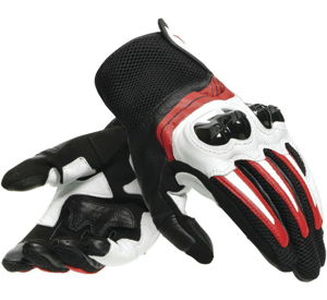 Dainese Mig 3 Uni Motorcycle Gloves Black/White/Red, Size M