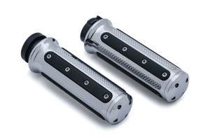 Heavy Industry Grips Dual Cable Chrome