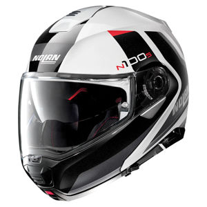 Nolan Helmets N100-5 Hilltop Modular Helmet Metal White/Black 3XL