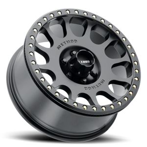 MR105 V3 Beadlock 17x9 -38mm 8x6.5 130.81mm CB MT Black Wheel w/ BH-H24125