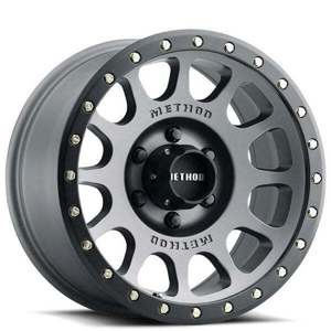 MR305 NV 16x8 / 0mm Offset / 6x5.5 BP / 108mm CB / Titanium - Matte Black Lip